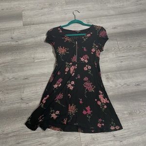 Express black floral summer dress